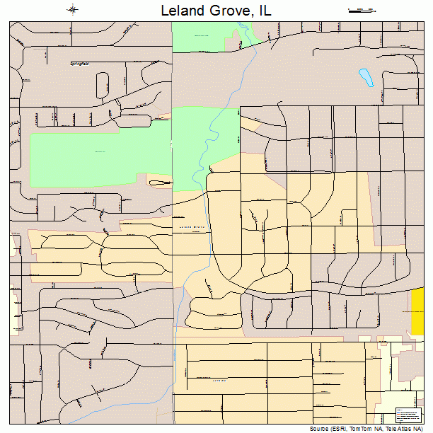 Leland Grove, IL street map