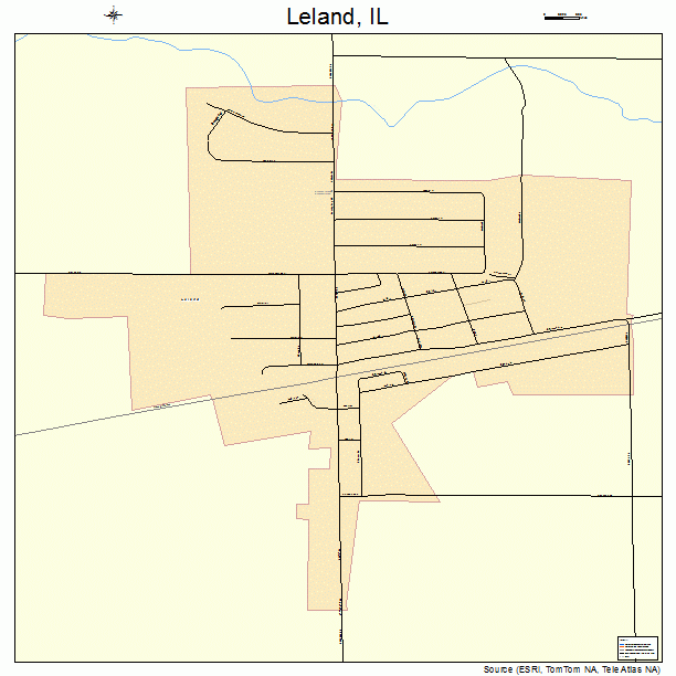 Leland, IL street map