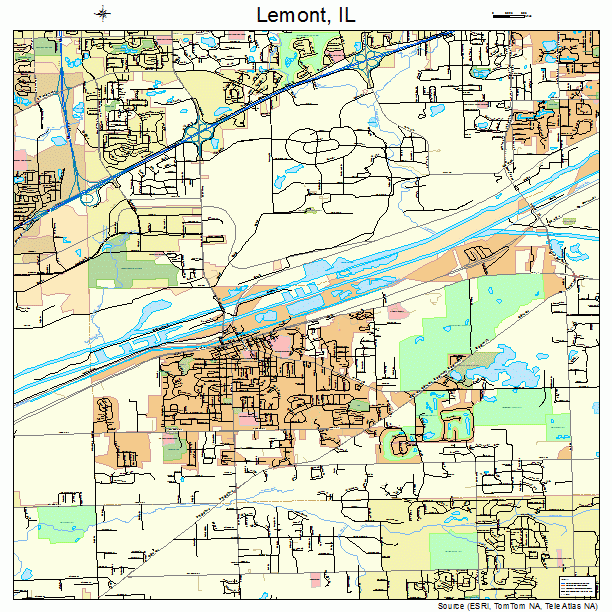 Lemont, IL street map