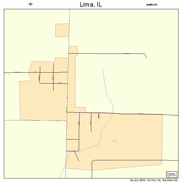 Lima, IL street map