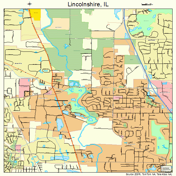 Lincolnshire, IL street map