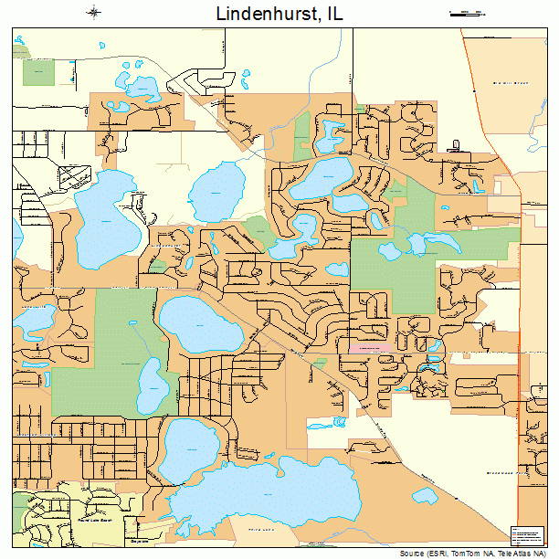 Lindenhurst, IL street map