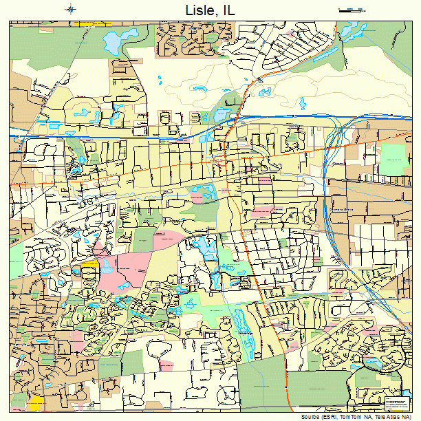 Lisle, IL street map