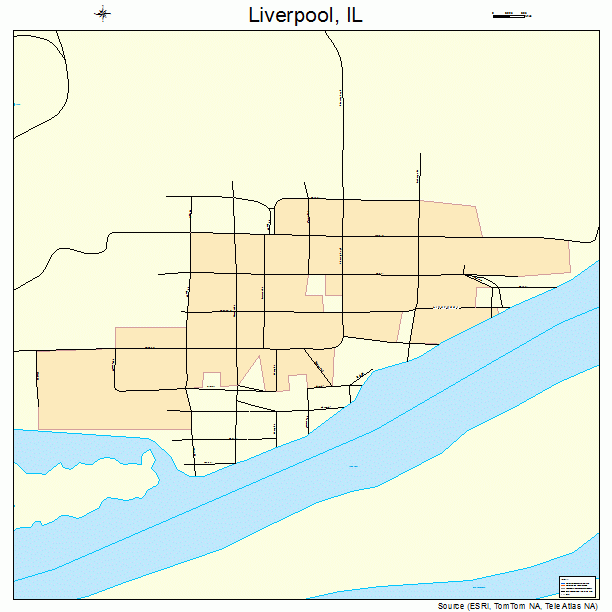 Liverpool, IL street map