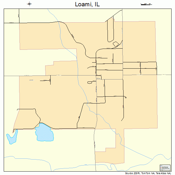 Loami, IL street map