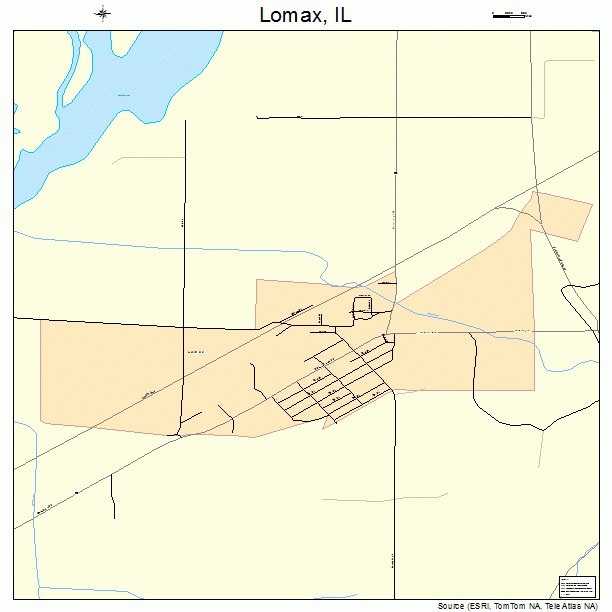 Lomax, IL street map