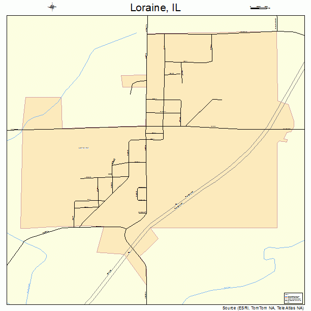 Loraine, IL street map