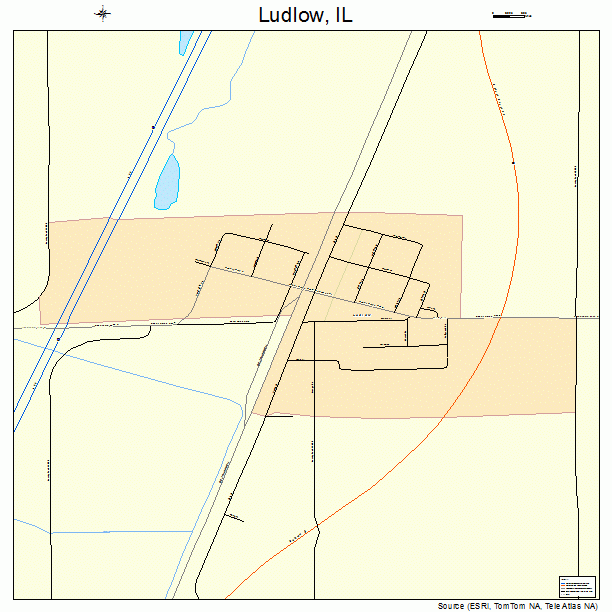 Ludlow, IL street map
