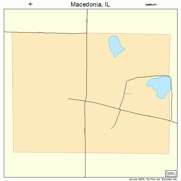 Macedonia, IL street map