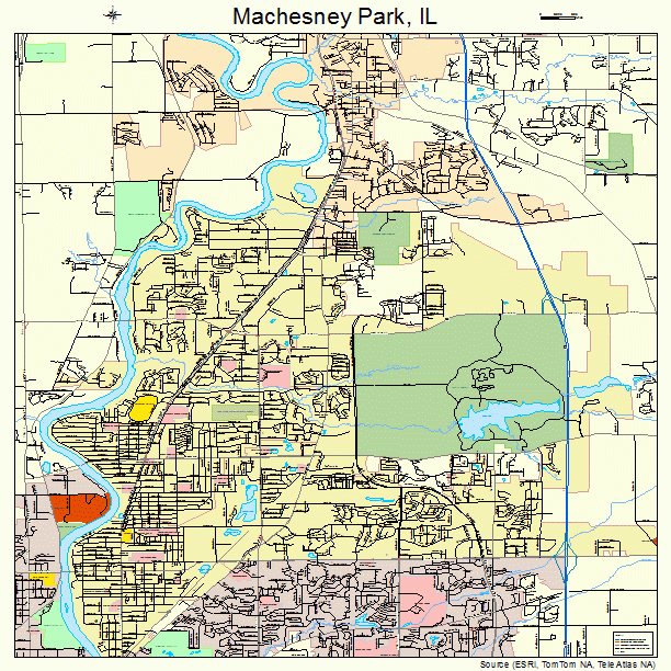 Machesney Park, IL street map