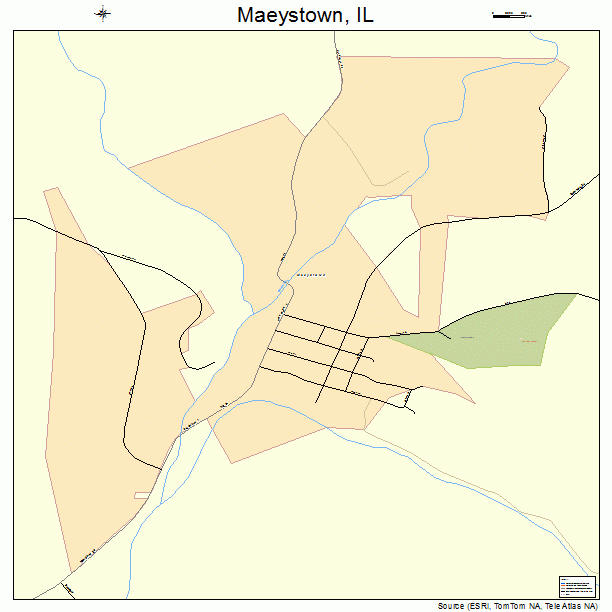 Maeystown, IL street map