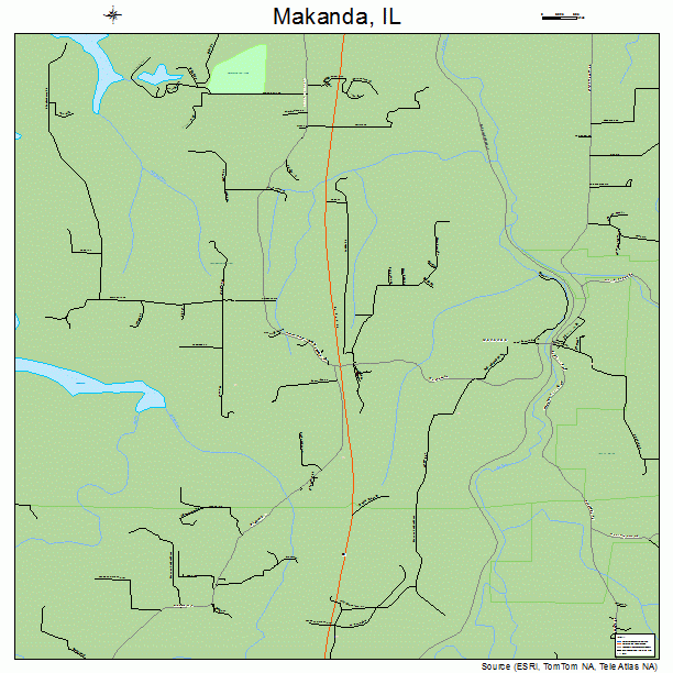 Makanda, IL street map