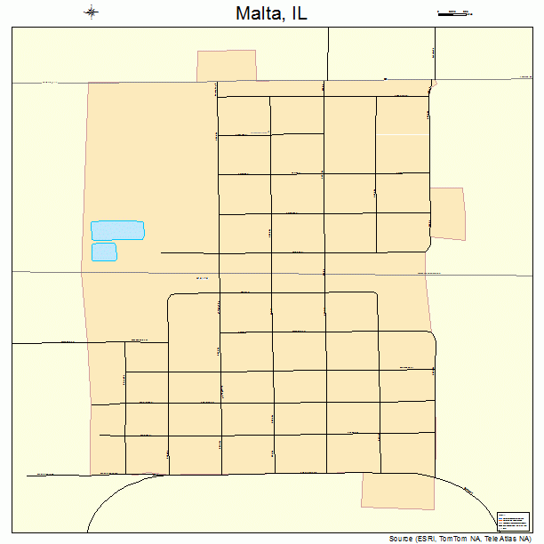 Malta, IL street map