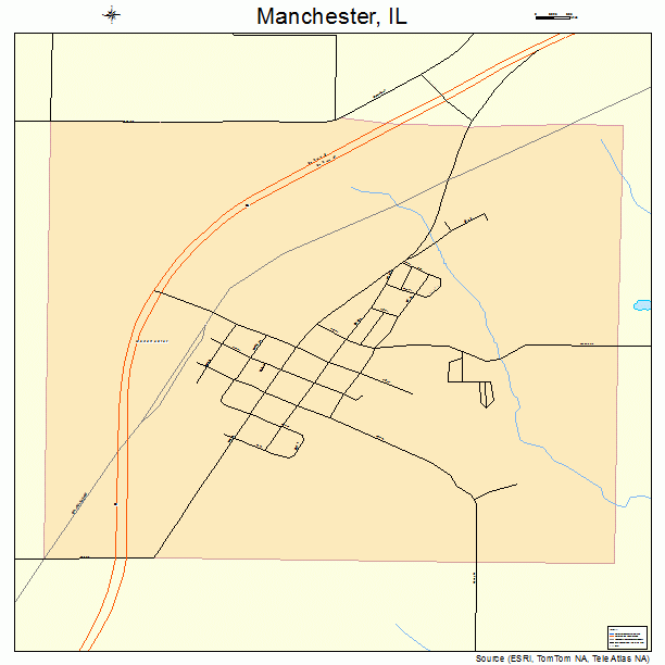 Manchester, IL street map