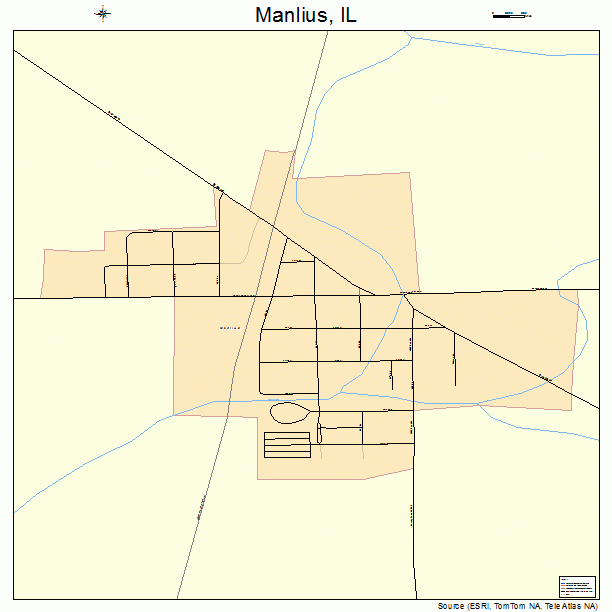 Manlius, IL street map