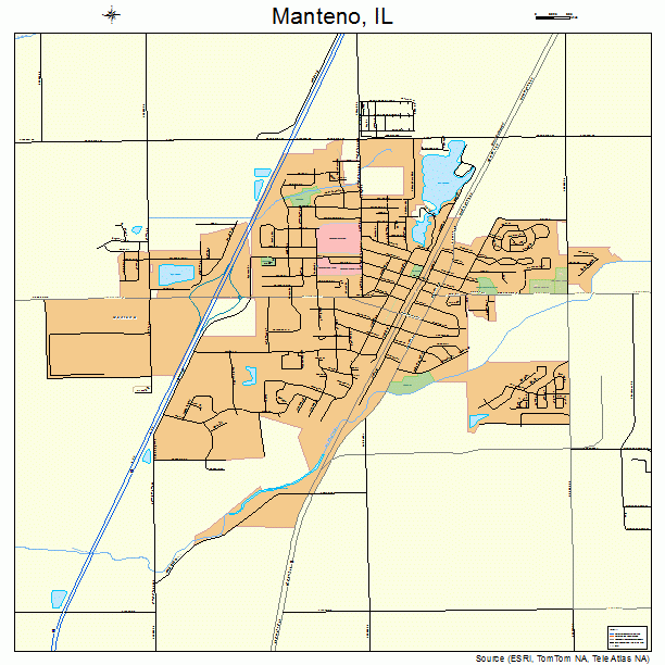 Manteno, IL street map