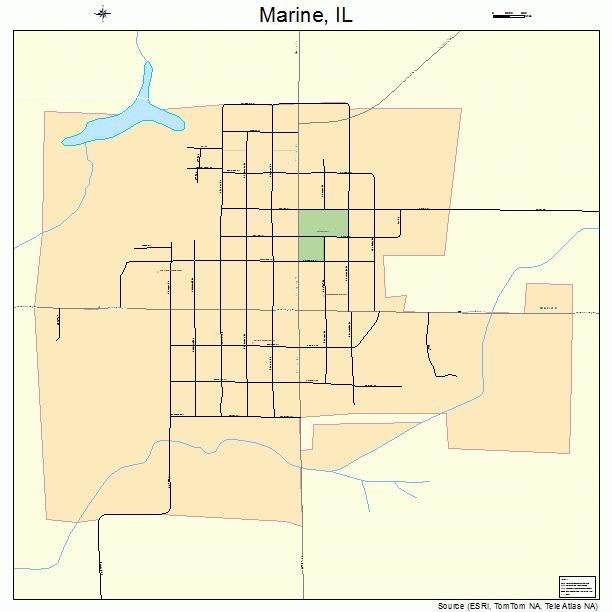 Marine, IL street map