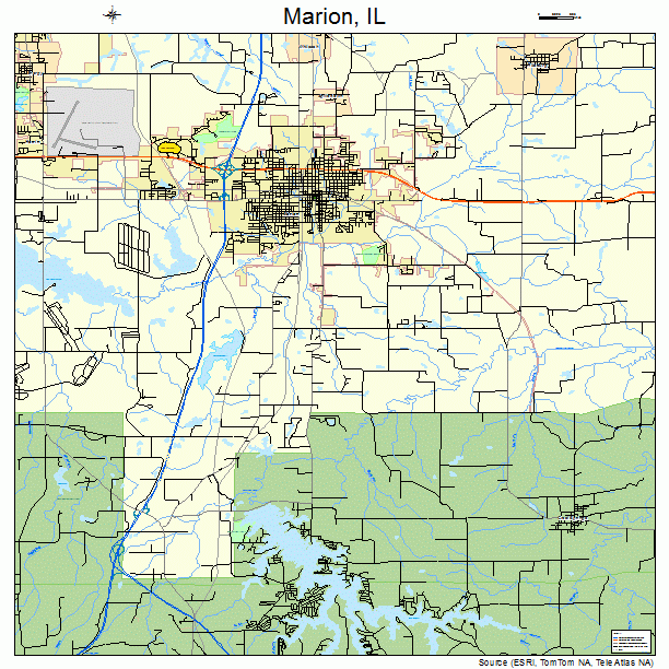 Marion, IL street map