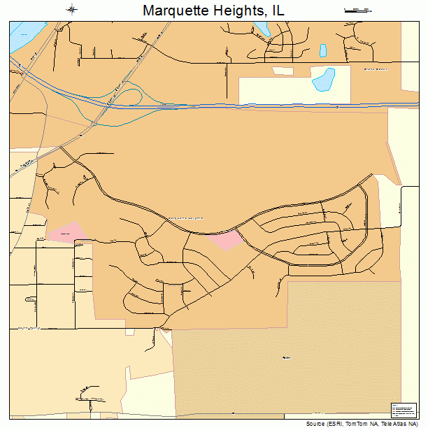 Marquette Heights, IL street map