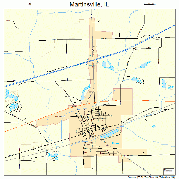 Martinsville, IL street map