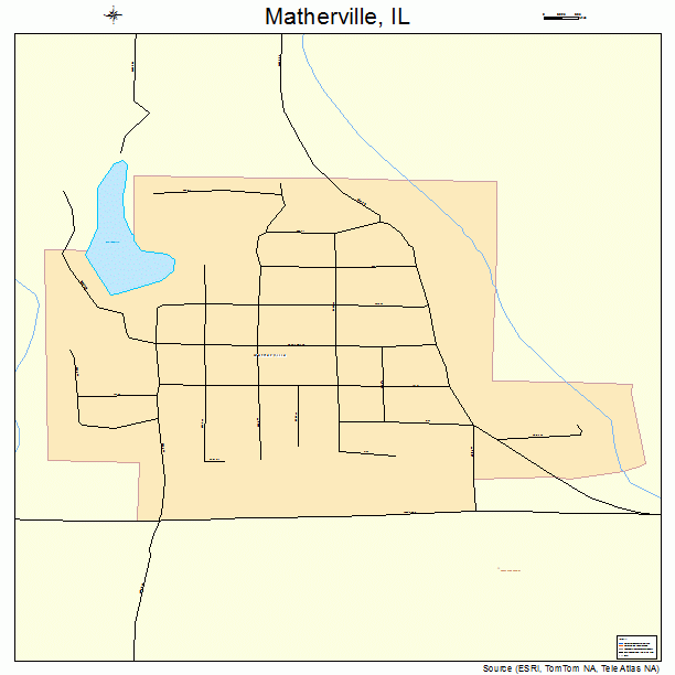 Matherville, IL street map