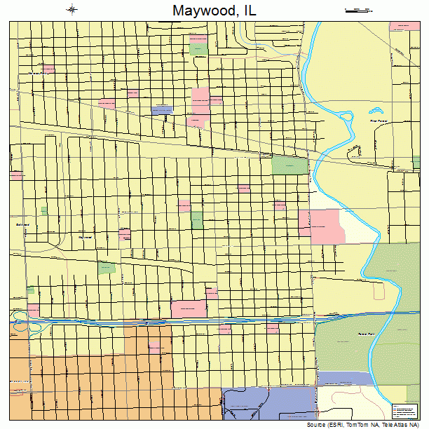 Maywood, IL street map