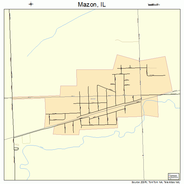 Mazon, IL street map