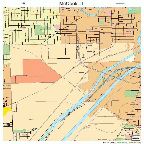 McCook, IL street map