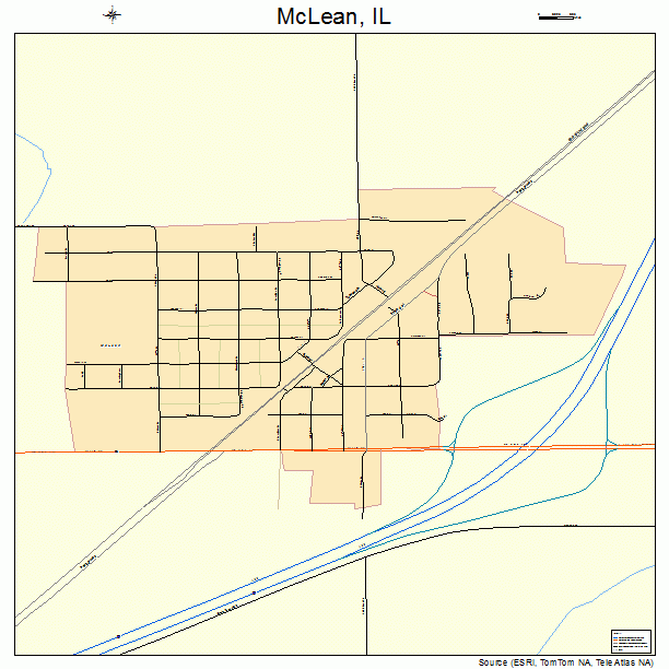McLean, IL street map