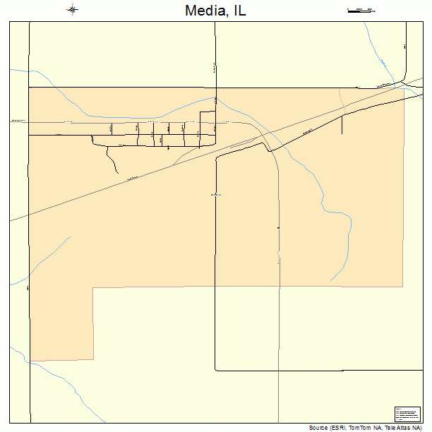 Media, IL street map