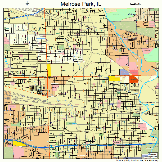 Melrose Park, IL street map