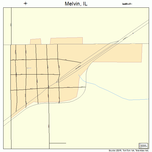 Melvin, IL street map