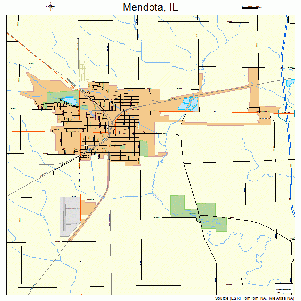 Mendota, IL street map