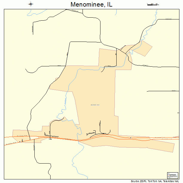 Menominee, IL street map