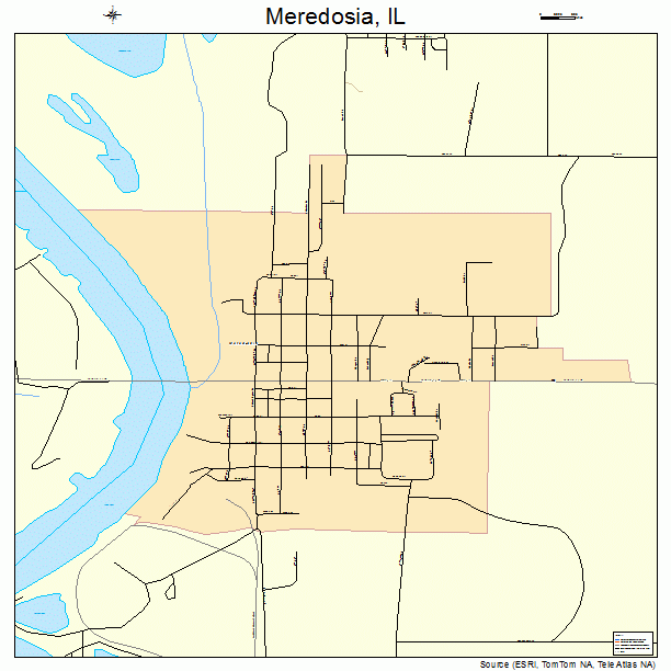 Meredosia, IL street map