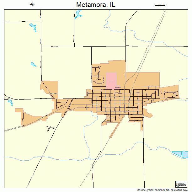 Metamora, IL street map