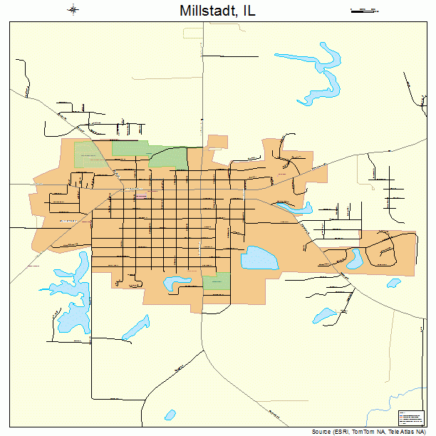 Millstadt, IL street map