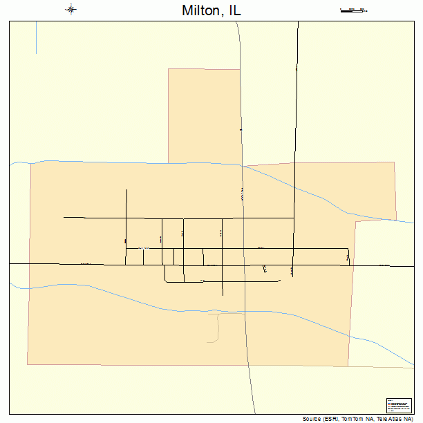 Milton, IL street map