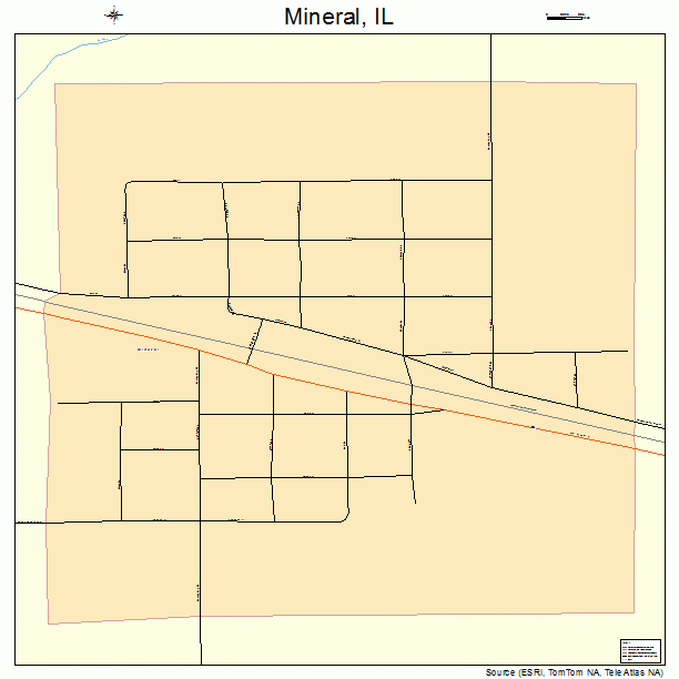 Mineral, IL street map