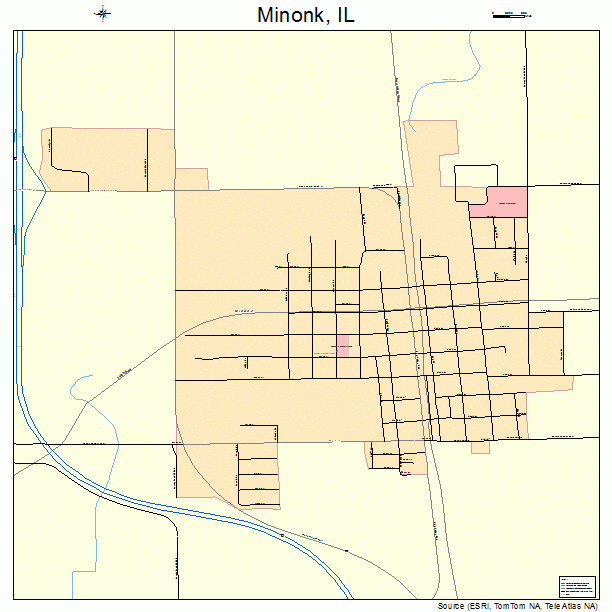 Minonk, IL street map