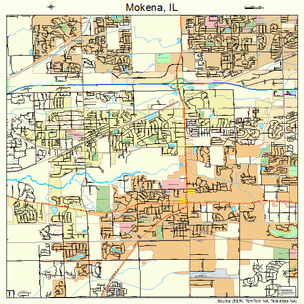 Mokena, IL street map