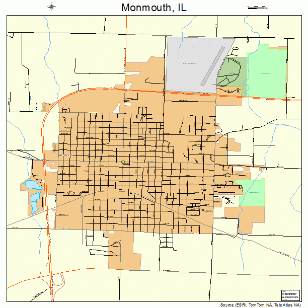 Monmouth, IL street map