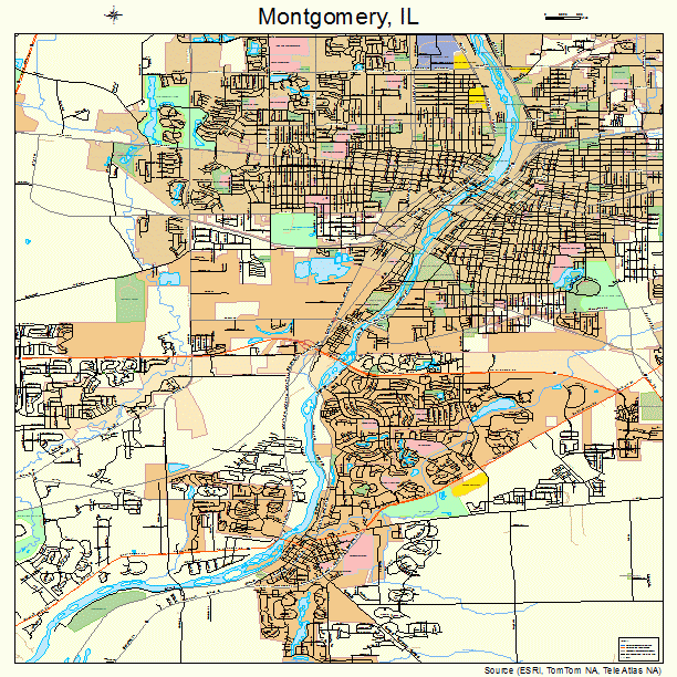 Montgomery, IL street map