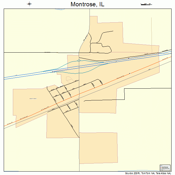 Montrose, IL street map