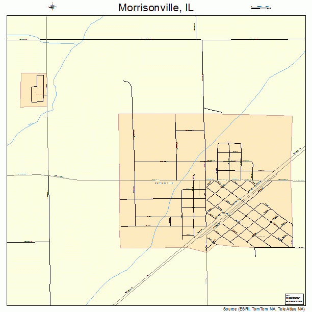 Morrisonville, IL street map