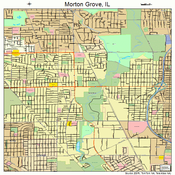 Morton Grove, IL street map