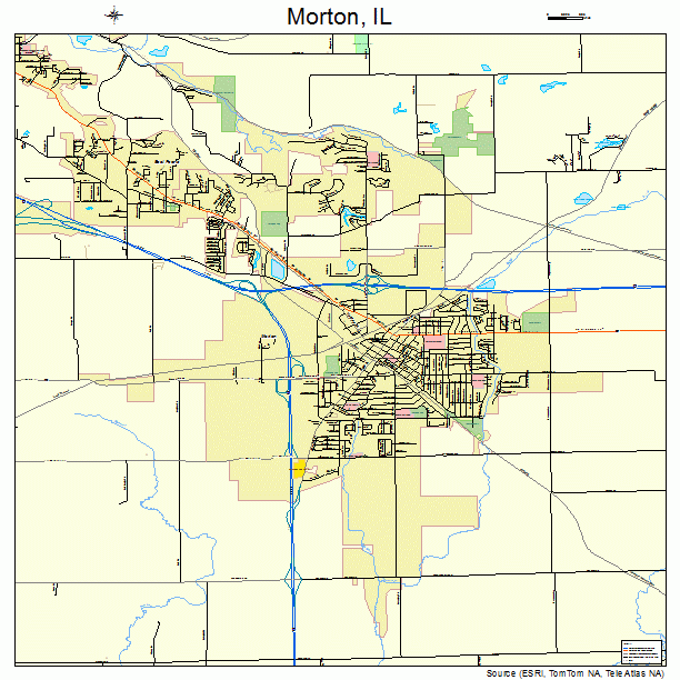 Morton, IL street map