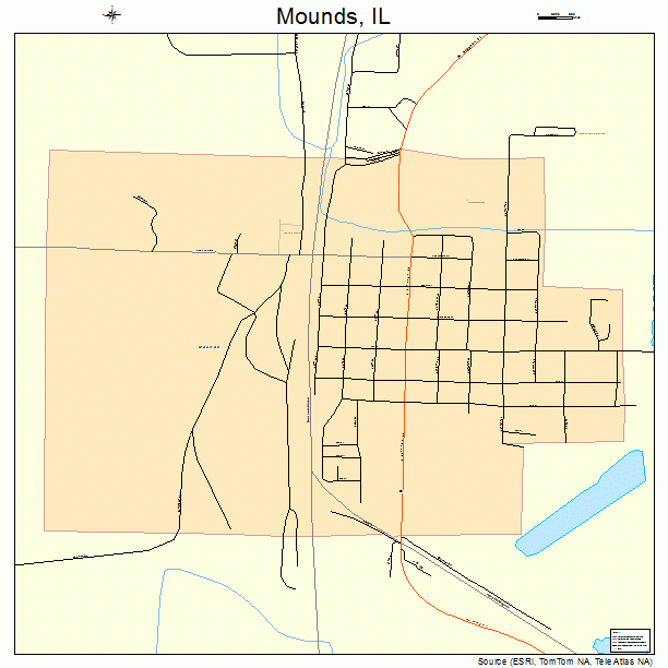 Mounds, IL street map