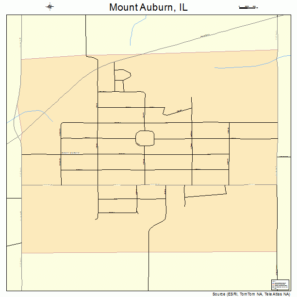 Mount Auburn, IL street map