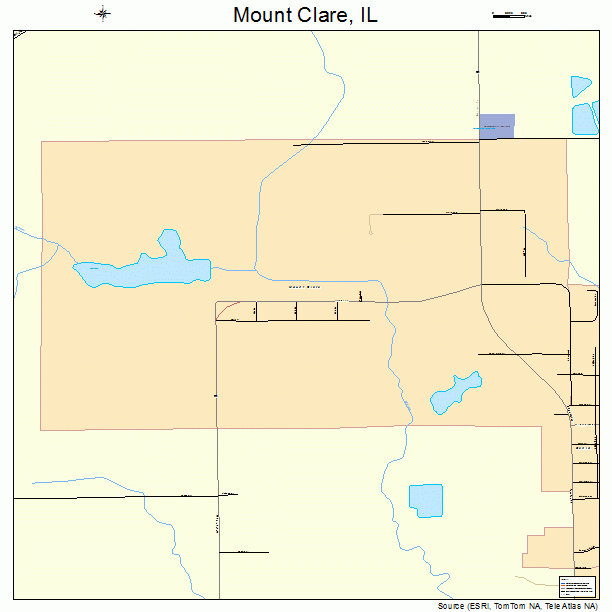 Mount Clare, IL street map